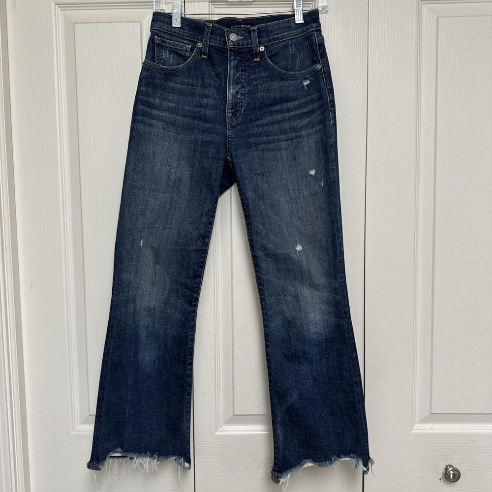 LUCKY BRAND Women's Sz 4/27R Bridgette Jeans 7W14669 CROP-MINI BOOT EUC